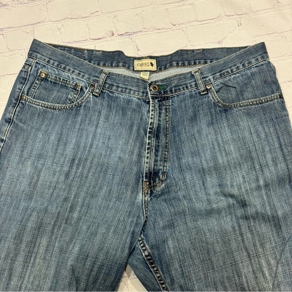 Tommy Hilfiger Jeans Crest Mens denim Loose Straight pants 40x32 Vintage 90s Y2K - Picture 10 of 12